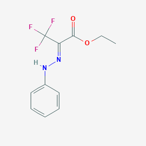 molecular formula C11H11F3N2O2 B6122960 ethyl 3,3,3-trifluoro-2-(phenylhydrazono)propanoate 