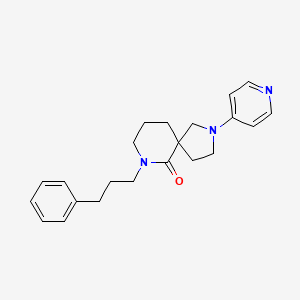 7-(3-phenylpropyl)-2-(4-pyridinyl)-2,7-diazaspiro[4.5]decan-6-one