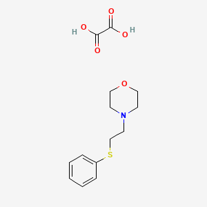 molecular formula C14H19NO5S B6123007 4-[2-(phenylthio)ethyl]morpholine oxalate 