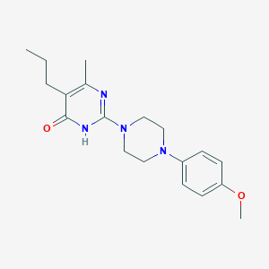 molecular formula C19H26N4O2 B6123019 2-[4-(4-methoxyphenyl)-1-piperazinyl]-6-methyl-5-propyl-4(3H)-pyrimidinone 