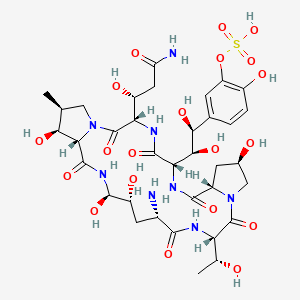 molecular formula C35H52N8O20S B612303 Pneumocandin M1 CAS No. 168110-44-9