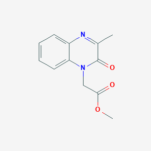 molecular formula C12H12N2O3 B6123057 methyl (3-methyl-2-oxoquinoxalin-1(2H)-yl)acetate 