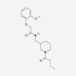 molecular formula C18H26N2O4S B6123075 2-(2-methoxyphenoxy)-N-({1-[(methylthio)acetyl]-3-piperidinyl}methyl)acetamide 