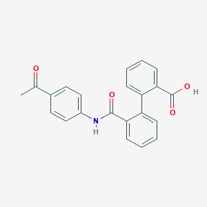 molecular formula C22H17NO4 B6123136 2'-{[(4-acetylphenyl)amino]carbonyl}-2-biphenylcarboxylic acid 