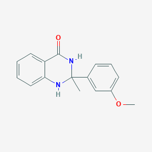 molecular formula C16H16N2O2 B6123193 2-(3-methoxyphenyl)-2-methyl-2,3-dihydro-4(1H)-quinazolinone 