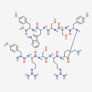 molecular formula C65H90N18O17 B612323 Decapeptide-12 CAS No. 137665-91-9