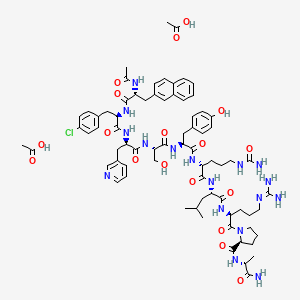 molecular formula C70H92N17O14 B612324 Cetrorelix diacetate CAS No. 130143-01-0
