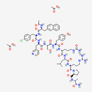 molecular formula C74H100ClN17O18 B612324 Cetrorelixdiacetat CAS No. 130143-01-0