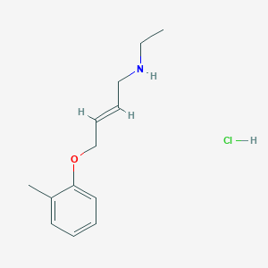 molecular formula C13H20ClNO B6123318 N-ethyl-4-(2-methylphenoxy)but-2-en-1-amine hydrochloride 