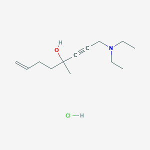molecular formula C13H24ClNO B6123338 1-(diethylamino)-4-methyl-7-octen-2-yn-4-ol hydrochloride 
