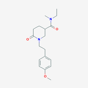 molecular formula C18H26N2O3 B6123352 N-ethyl-1-[2-(4-methoxyphenyl)ethyl]-N-methyl-6-oxo-3-piperidinecarboxamide 