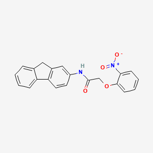 molecular formula C21H16N2O4 B6123368 N-9H-fluoren-2-yl-2-(2-nitrophenoxy)acetamide 