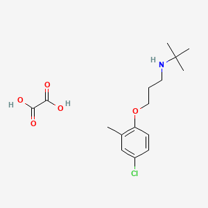 molecular formula C16H24ClNO5 B6123386 N-(tert-butyl)-3-(4-chloro-2-methylphenoxy)-1-propanamine oxalate 