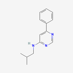 molecular formula C14H17N3 B6123399 N-isobutyl-6-phenylpyrimidin-4-amine 