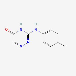 molecular formula C10H10N4O B6123418 3-[(4-methylphenyl)amino]-1,2,4-triazin-5(4H)-one 