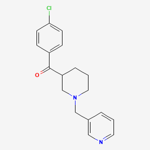 molecular formula C18H19ClN2O B6123419 (4-chlorophenyl)[1-(3-pyridinylmethyl)-3-piperidinyl]methanone 