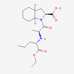 molecular formula C19H32N2O5.C4H11N B612348 Perindopril CAS No. 82834-16-0