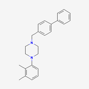molecular formula C25H28N2 B6123502 1-(4-biphenylylmethyl)-4-(2,3-dimethylphenyl)piperazine 