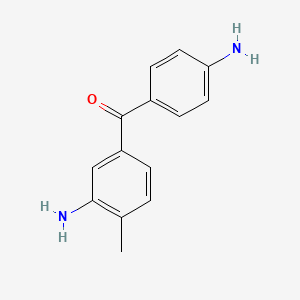 molecular formula C14H14N2O B6123531 (3-amino-4-methylphenyl)(4-aminophenyl)methanone 