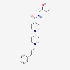 molecular formula C24H39N3O2 B6123592 N-(2-hydroxybutyl)-1'-(3-phenylpropyl)-1,4'-bipiperidine-4-carboxamide 