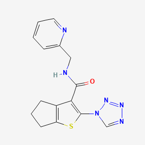 N-(2-pyridinylmethyl)-2-(1H-tetrazol-1-yl)-5,6-dihydro-4H-cyclopenta[b]thiophene-3-carboxamide