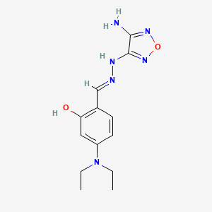 molecular formula C13H18N6O2 B6123706 4-(diethylamino)-2-hydroxybenzaldehyde (4-amino-1,2,5-oxadiazol-3-yl)hydrazone 