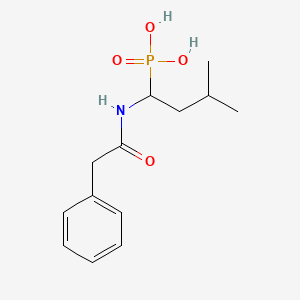 molecular formula C13H20NO4P B6123740 {3-methyl-1-[(phenylacetyl)amino]butyl}phosphonic acid 