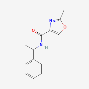 2-methyl-N-(1-phenylethyl)-1,3-oxazole-4-carboxamide