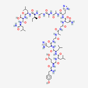 B612385 Orexin A (17-33) trifluoroacetate salt H-Tyr-Glu-Leu-Leu-His-Gly-Ala-Gly-Asn-His-Ala-Ala-Gly-Ile-Leu-Thr-Leu-NH2 trifluoroacetate salt CAS No. 343268-91-7