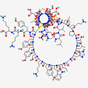 molecular formula C196H292N50O56S6 B612387 Huwentoxin XVI CAS No. 1600543-88-1