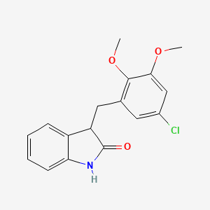 3-(5-chloro-2,3-dimethoxybenzyl)-1,3-dihydro-2H-indol-2-one