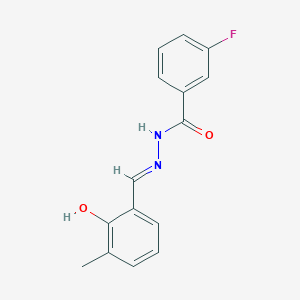 molecular formula C15H13FN2O2 B6123980 3-fluoro-N'-(2-hydroxy-3-methylbenzylidene)benzohydrazide 