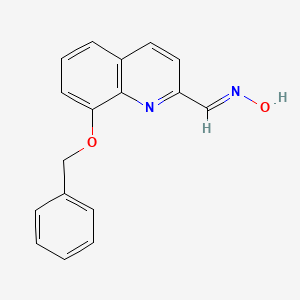 molecular formula C17H14N2O2 B6123984 8-(benzyloxy)-2-quinolinecarbaldehyde oxime 