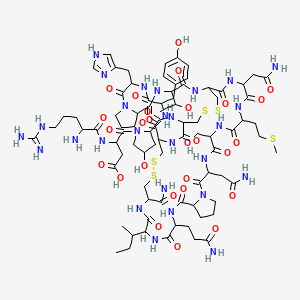 molecular formula C83H125N27O27S5 B612399 Rdxccyhptc nmsnpqic CAS No. 170663-33-9