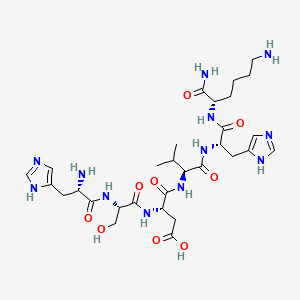 molecular formula C30H48N12O9 B612407 Hsdvhk-NH2 