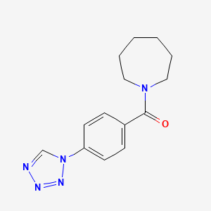 molecular formula C14H17N5O B6124091 1-[4-(1H-tetrazol-1-yl)benzoyl]azepane CAS No. 626216-01-1