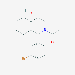 molecular formula C17H22BrNO2 B6124114 2-acetyl-1-(3-bromophenyl)octahydro-4a(2H)-isoquinolinol 