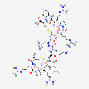 molecular formula C70H121N29O15S4 B612416 H-Cys(1)-Arg-Pro-Arg-Leu-Cys(1)-Lys-His-Cys(2)-Arg-Pro-Arg-Leu-Cys(2)-OH CAS No. 1313027-43-8