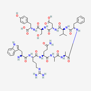 molecular formula C58H79N15O16 B612417 H-Trp-Arg-Gln-Ala-Ala-Phe-Val-Asp-Ser-Tyr-OH CAS No. 955091-53-9