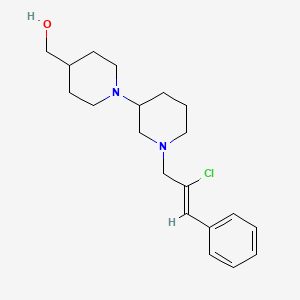 molecular formula C20H29ClN2O B6124194 {1'-[(2Z)-2-chloro-3-phenyl-2-propen-1-yl]-1,3'-bipiperidin-4-yl}methanol 