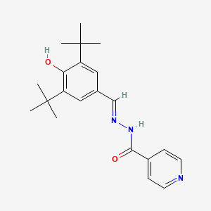 molecular formula C21H27N3O2 B6124230 N'-(3,5-di-tert-butyl-4-hydroxybenzylidene)isonicotinohydrazide 