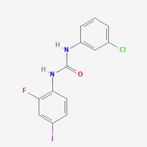 molecular formula C13H9ClFIN2O B6124263 N-(3-chlorophenyl)-N'-(2-fluoro-4-iodophenyl)urea 