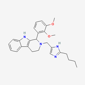 molecular formula C27H32N4O2 B6124291 2-[(2-butyl-1H-imidazol-4-yl)methyl]-1-(2,3-dimethoxyphenyl)-2,3,4,9-tetrahydro-1H-beta-carboline 