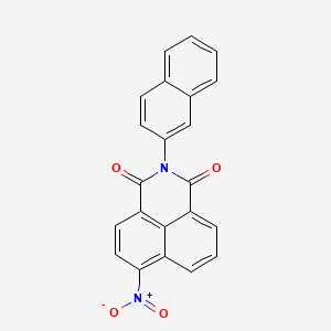 molecular formula C22H12N2O4 B6124373 2-(2-naphthyl)-6-nitro-1H-benzo[de]isoquinoline-1,3(2H)-dione 
