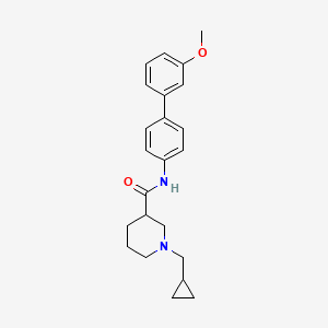 molecular formula C23H28N2O2 B6124386 1-(cyclopropylmethyl)-N-(3'-methoxy-4-biphenylyl)-3-piperidinecarboxamide 