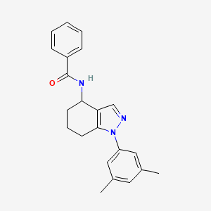 molecular formula C22H23N3O B6124417 N-[1-(3,5-dimethylphenyl)-4,5,6,7-tetrahydro-1H-indazol-4-yl]benzamide 