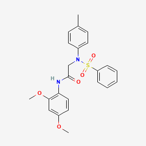 N~1~-(2,4-dimethoxyphenyl)-N~2~-(4-methylphenyl)-N~2~-(phenylsulfonyl)glycinamide