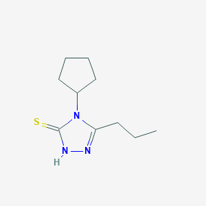 molecular formula C10H17N3S B6124672 4-cyclopentyl-5-propyl-4H-1,2,4-triazole-3-thiol 