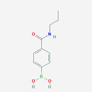 molecular formula C10H14BNO3 B061248 4-(N-丙基氨基甲酰)苯硼酸 CAS No. 171922-46-6