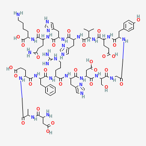 molecular formula C₈₄H₁₁₉N₂₇O₂₈ B612487 Proteína beta-amiloide (1-16) CAS No. 131580-10-4